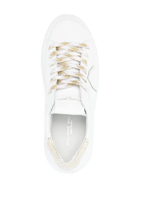 Sneakers Basse Temple - Bianco e Oro PHILIPPE MODEL | BTLDVG12